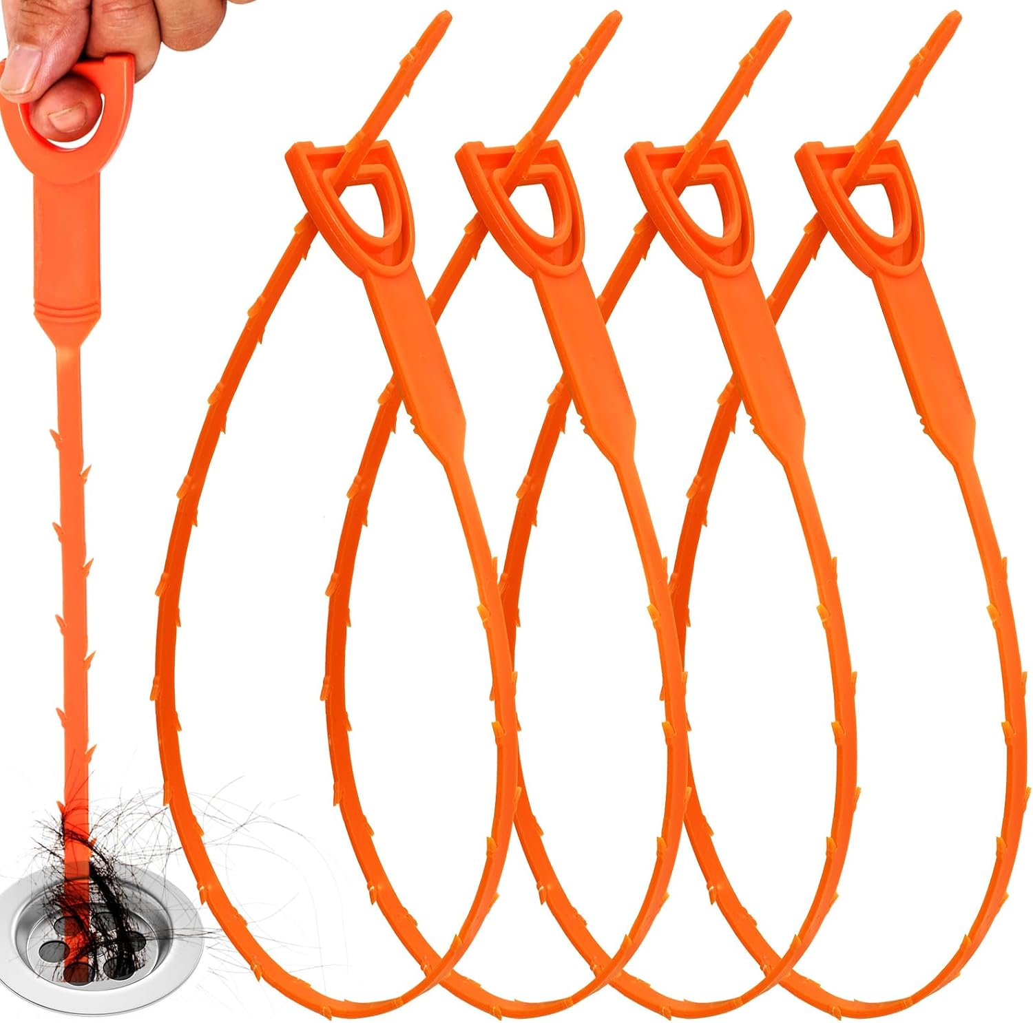 4-Pack 20-Inch Drain Snake, Fl - đánh giá và giá Drain Snake Flexible