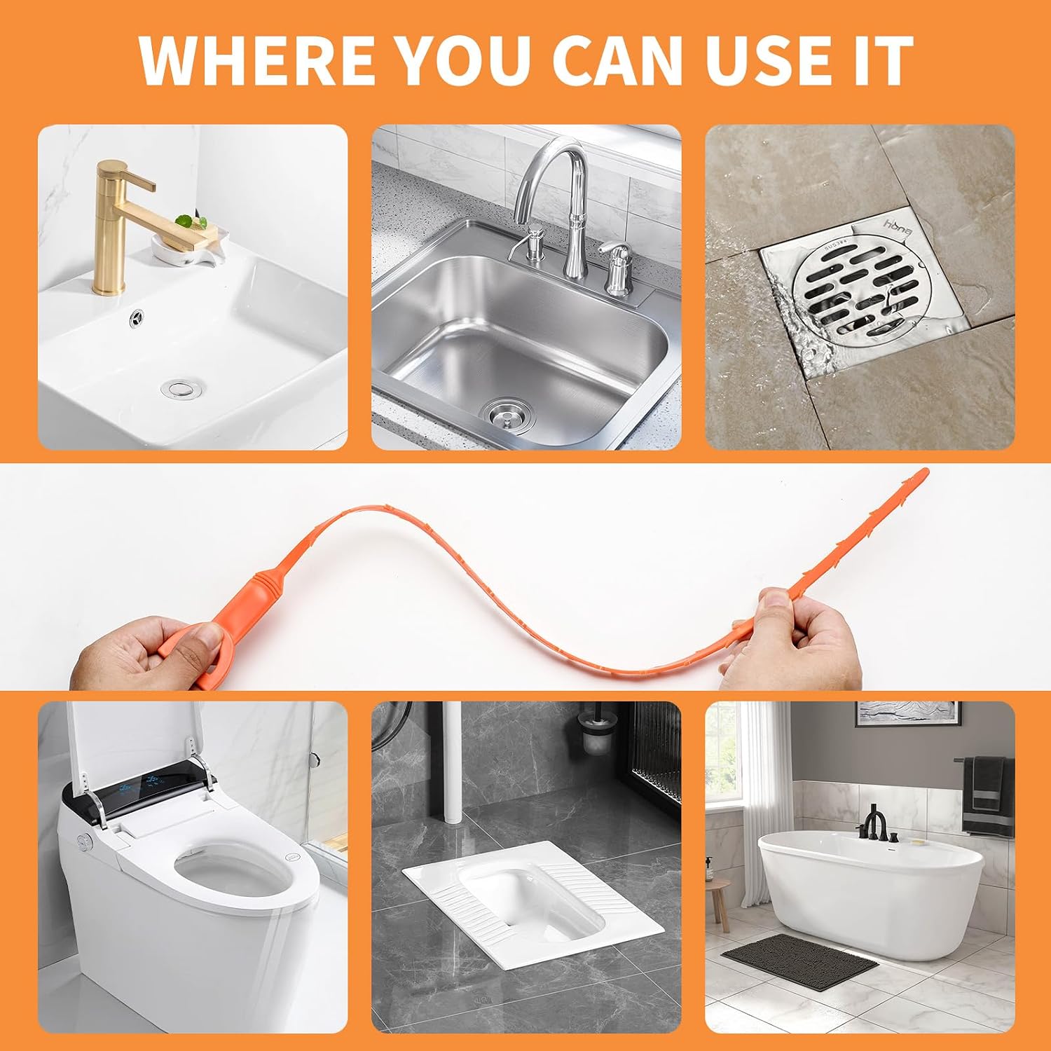 4-Pack 20-Inch Drain Snake, Fl - đánh giá và giá Drain Snake Flexible