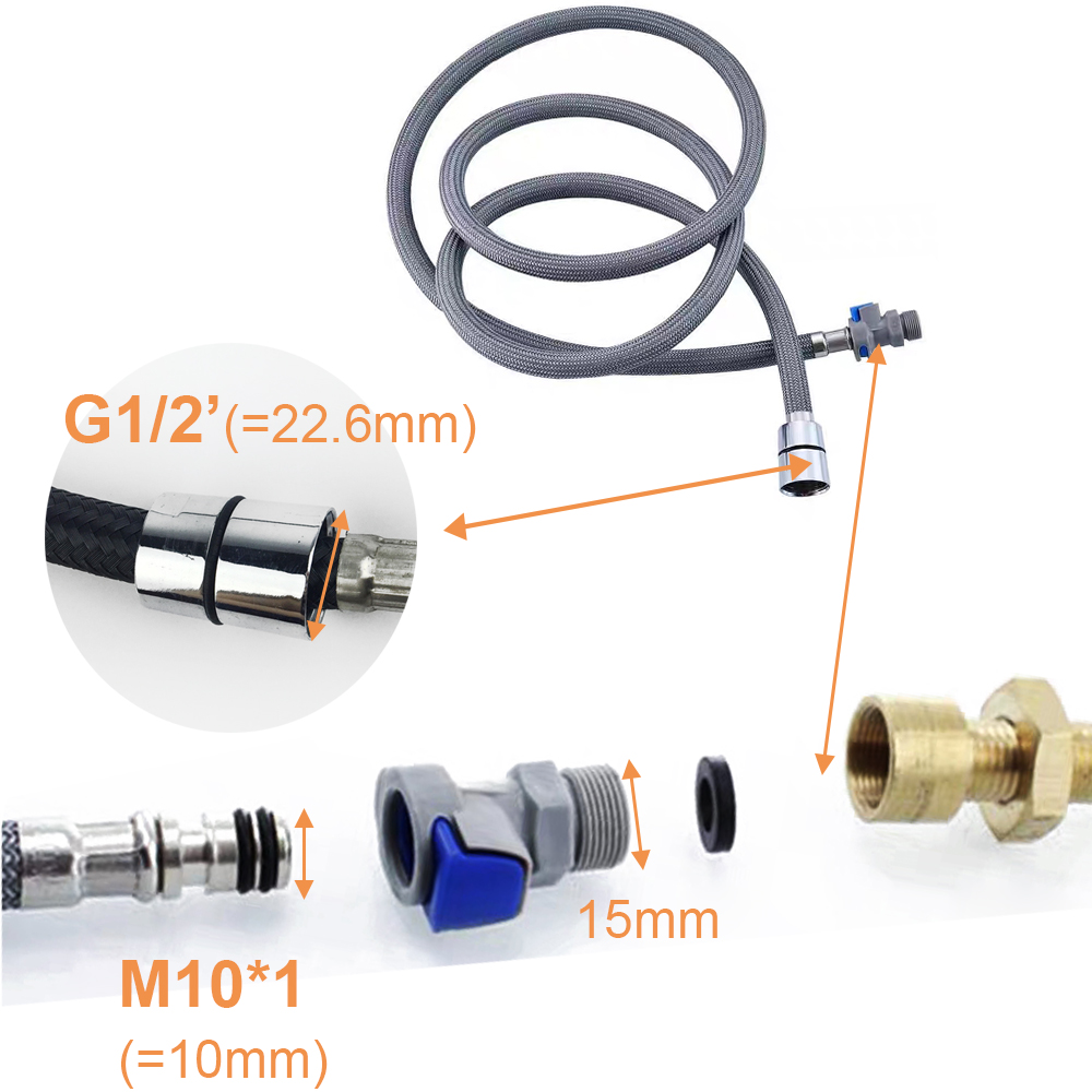 Kitchen Faucet Hose Replacemen - đánh giá và giá Flexible Hose Braided
