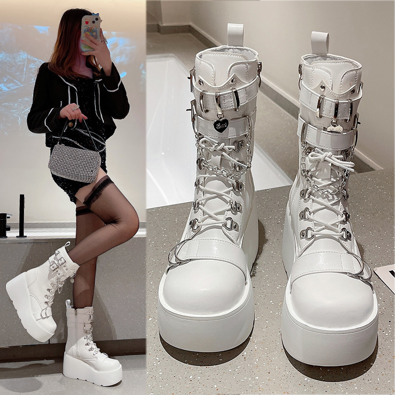 Punk Style Women's Boots Brand - đánh giá và giá Pipe Bending Spring