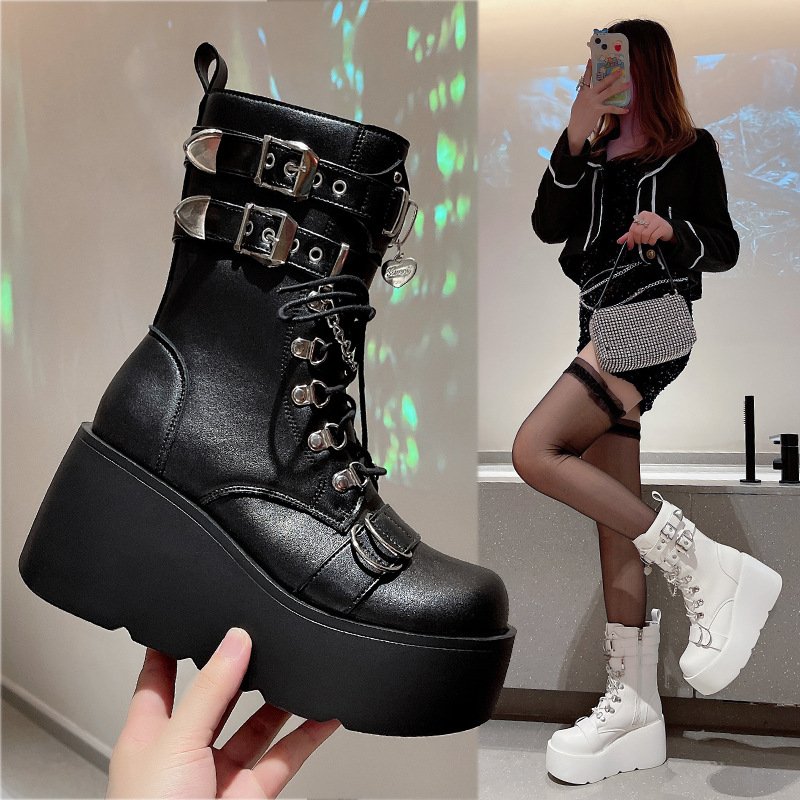 Punk Style Women's Boots Brand - đánh giá và giá Pipe Bending Spring